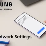 reset network settings on galaxy s26